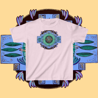 "Plumachakana" Heavy Cotton Tee - Blue Flame Array Kids clothes