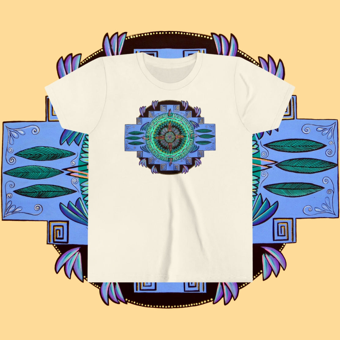 "Plumachakana" Lads & Lasses Tee - Blue Flame Array Kids clothes