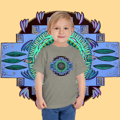 "Plumachakana" Toddler Tee - Blue Flame Array Kids clothes