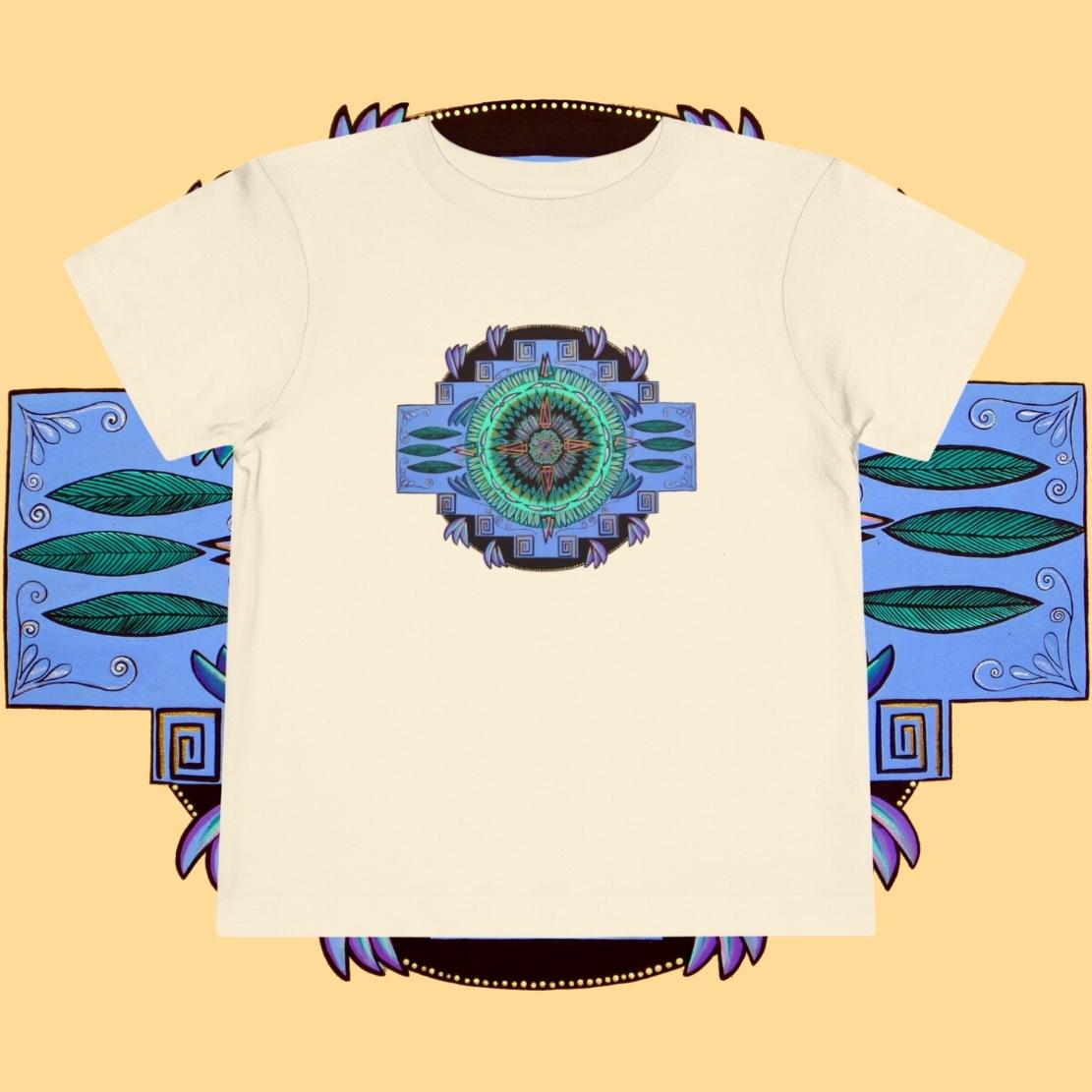 "Plumachakana" Toddler Tee - Blue Flame Array Kids clothes