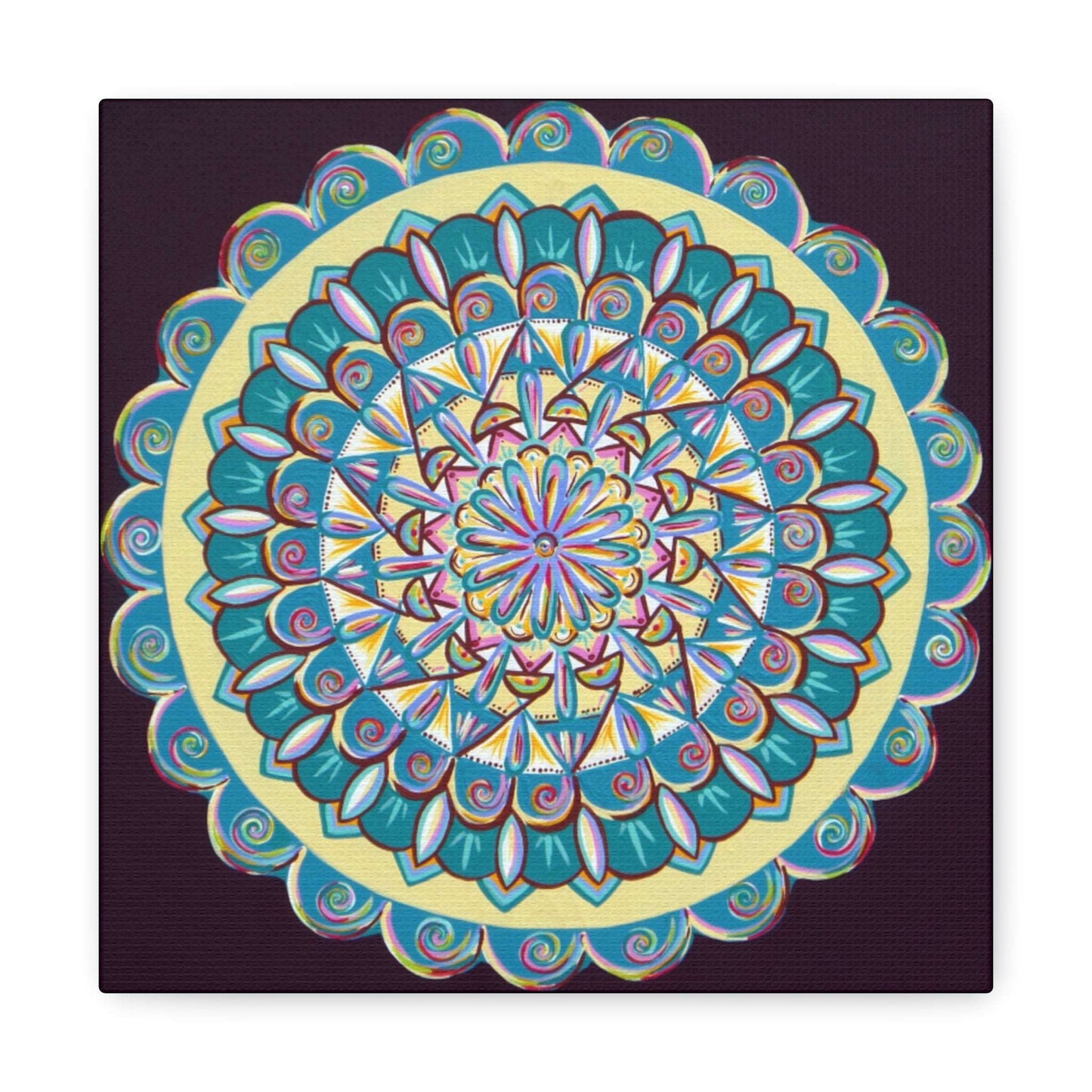 "Almandalayana" Canvas Gallery Wraps - Blue Flame Array 10″ x 10″ / Premium Gallery Wraps (1.25″) Canvas