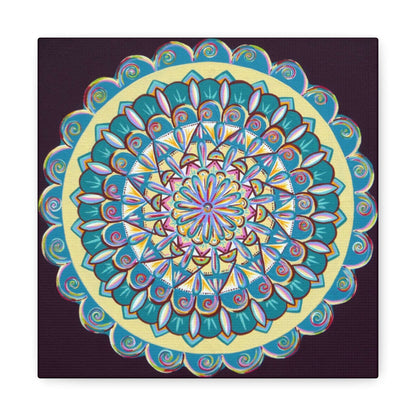 "Almandalayana" Canvas Gallery Wraps - Blue Flame Array 10″ x 10″ / Premium Gallery Wraps (1.25″) Canvas