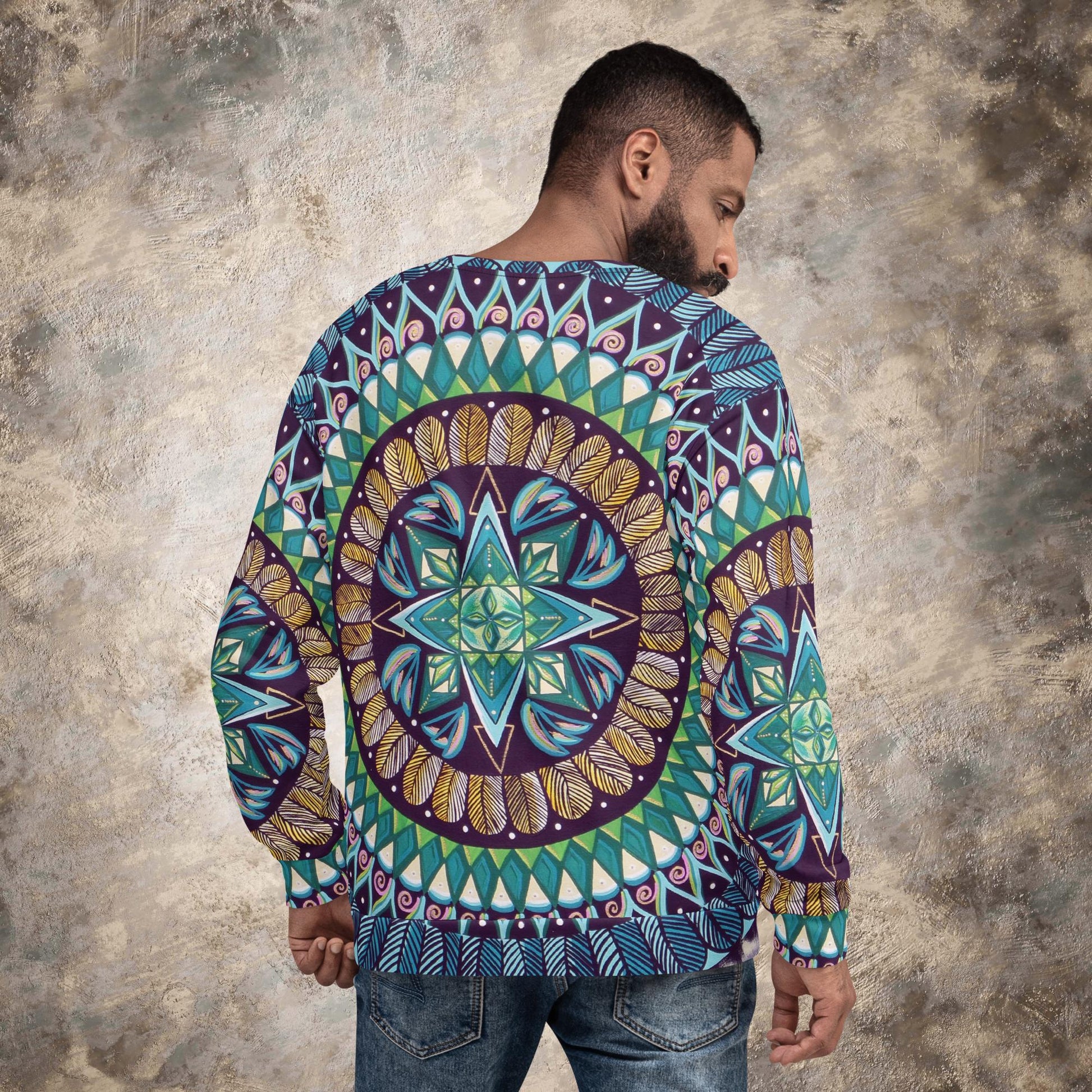 "AquilazurA Kryst'dala" Lords Sweatshirt - Blue Flame Array