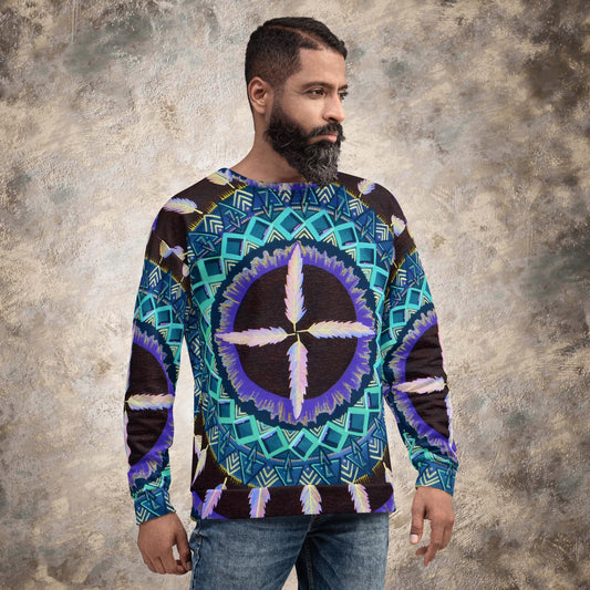 "Cuatro Vientos" Lords Sweatshirt - Blue Flame Array XS