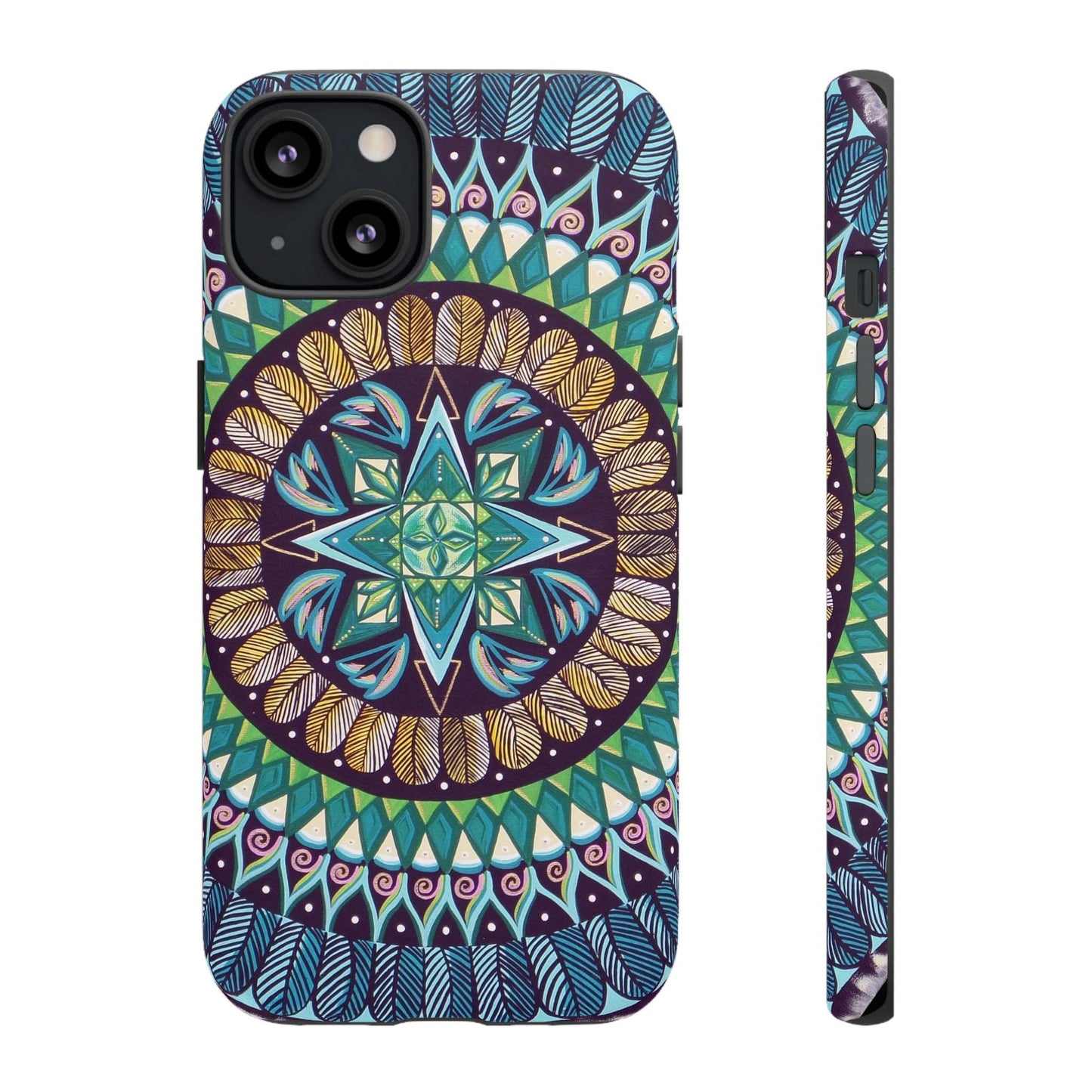 "AquilazurA Kryst'dala" Art Phone Armor - Blue Flame Array iPhone 13 / Matte Phone Case