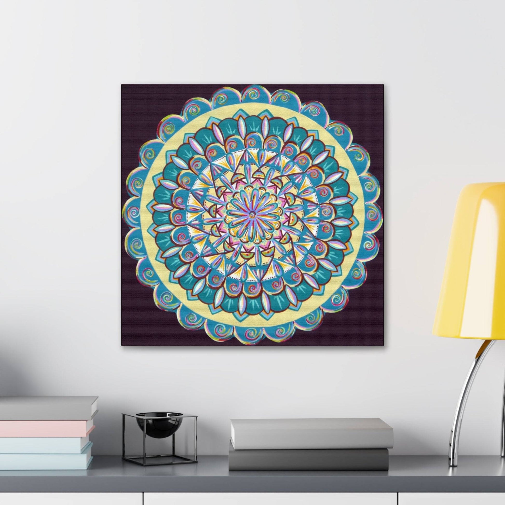 "Almandalayana" Canvas Gallery Wraps - Blue Flame Array Canvas