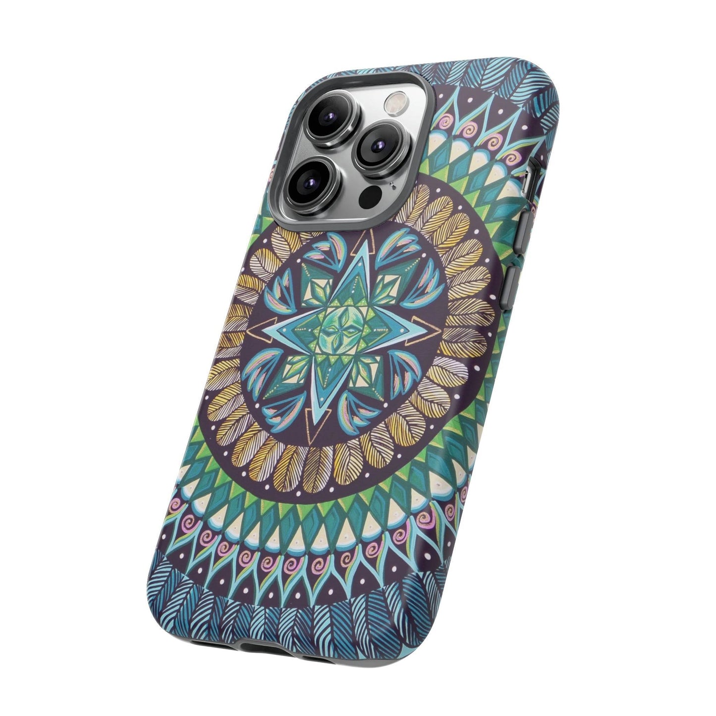 "AquilazurA Kryst'dala" Art Phone Armor - Blue Flame Array Phone Case