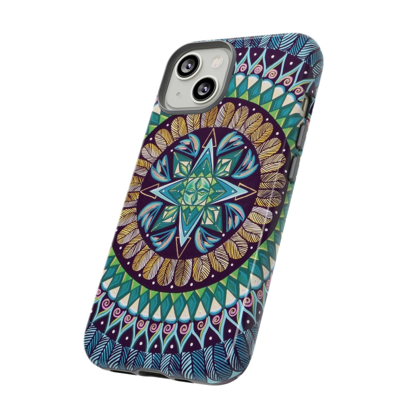 "AquilazurA Kryst'dala" Art Phone Armor - Blue Flame Array Phone Case