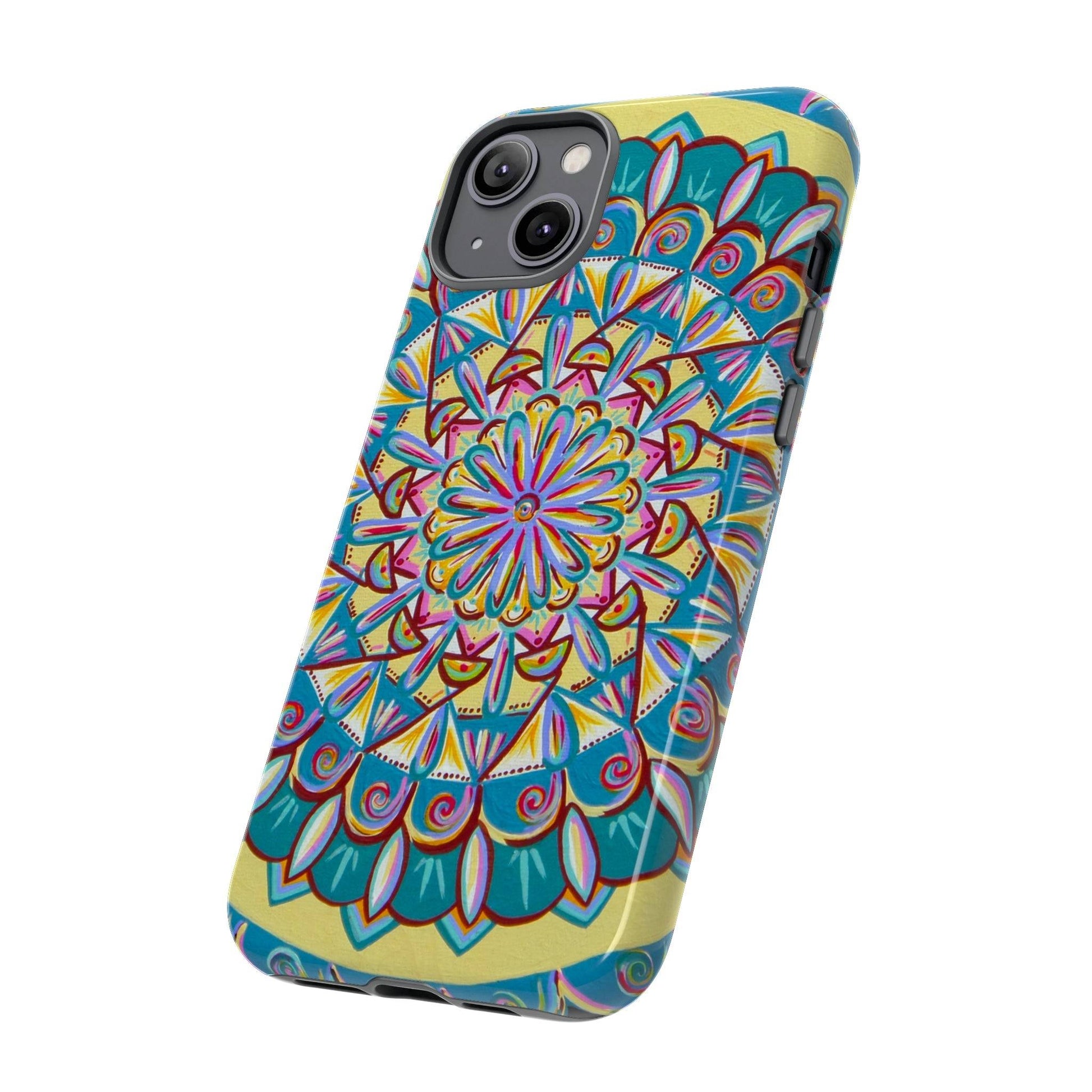 "Almandalayana" Art Phone Armor - Blue Flame Array Phone Case