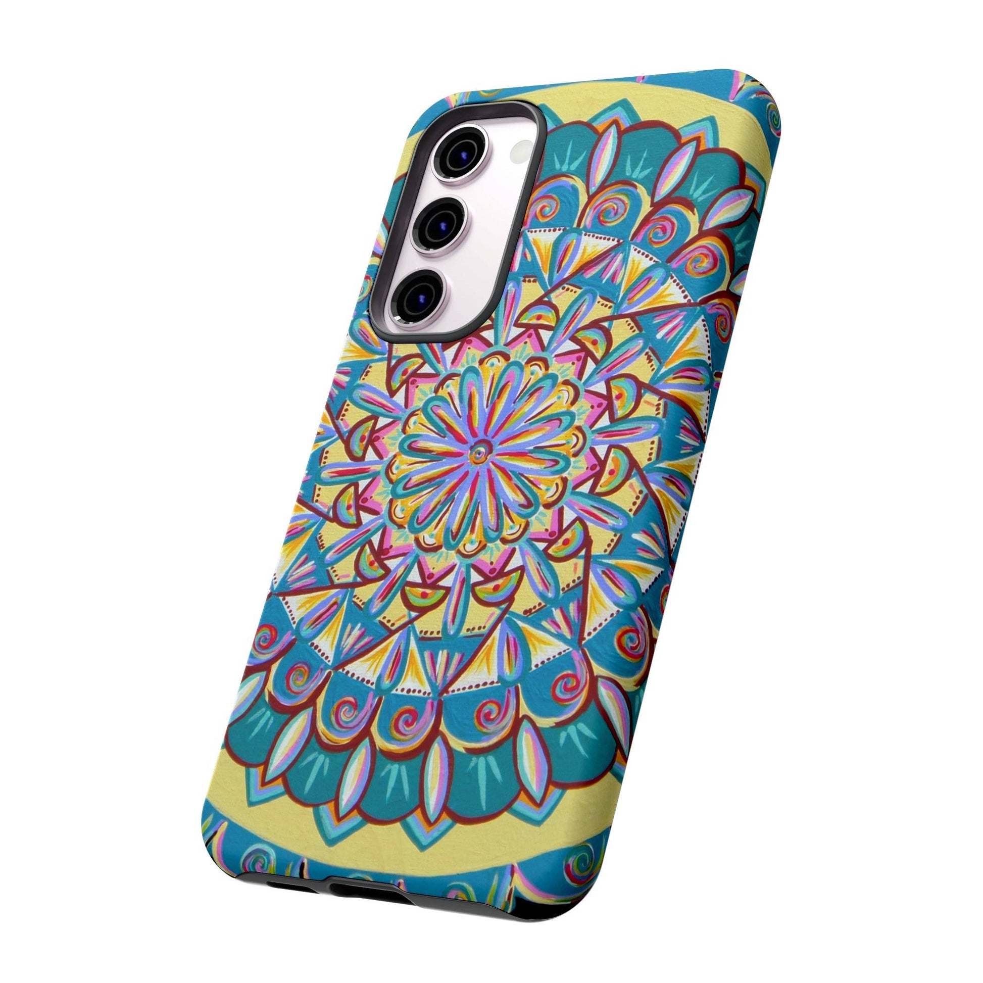 "Almandalayana" Art Phone Armor - Blue Flame Array Phone Case