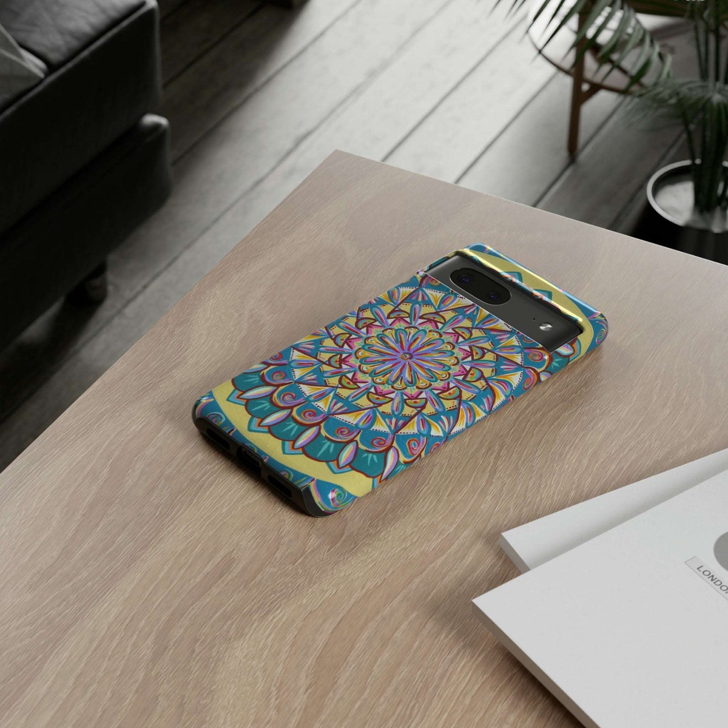 "Almandalayana" Art Phone Armor - Blue Flame Array Phone Case