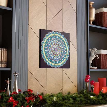 "Almandalayana" Canvas Gallery Wraps - Blue Flame Array Canvas