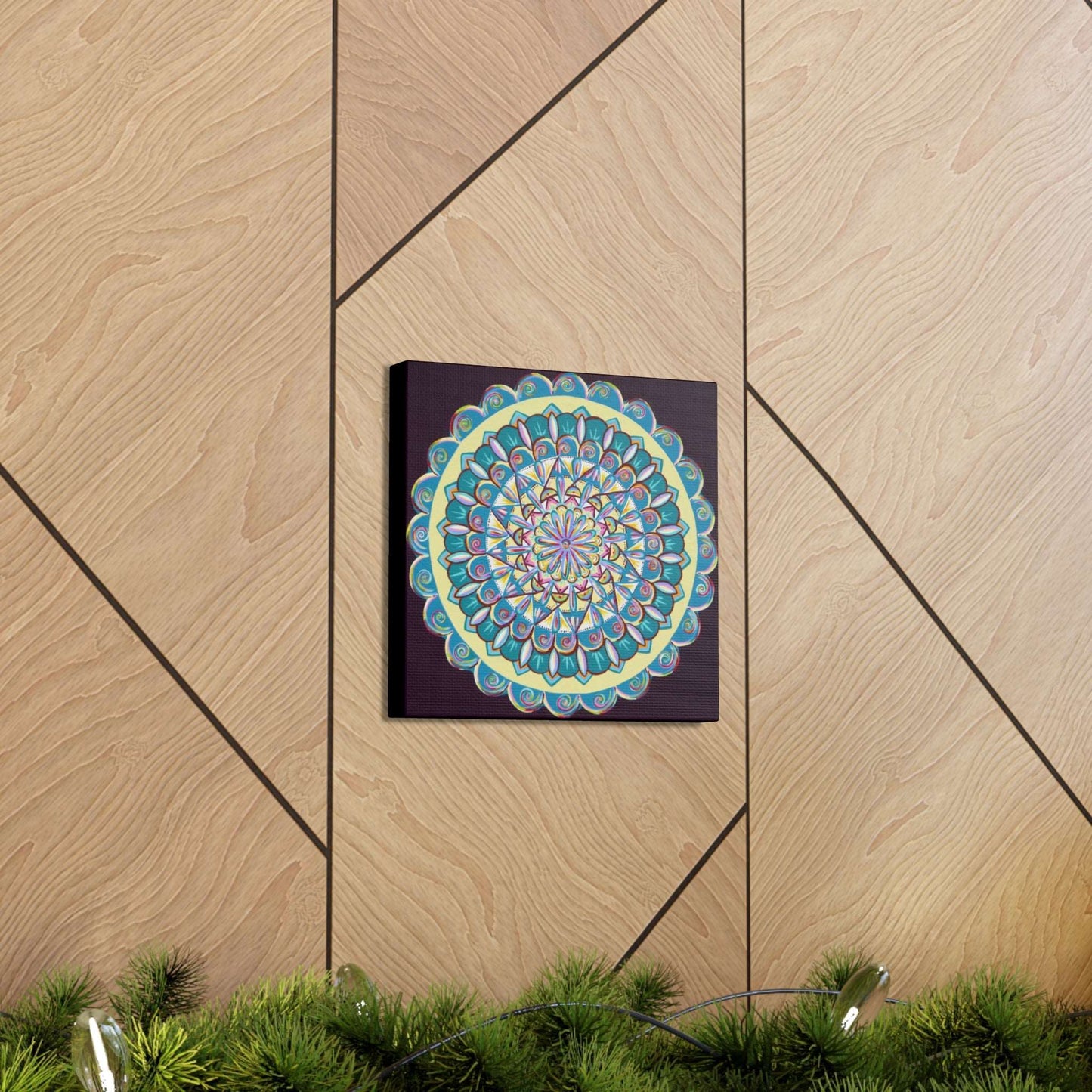 "Almandalayana" Canvas Gallery Wraps - Blue Flame Array Canvas