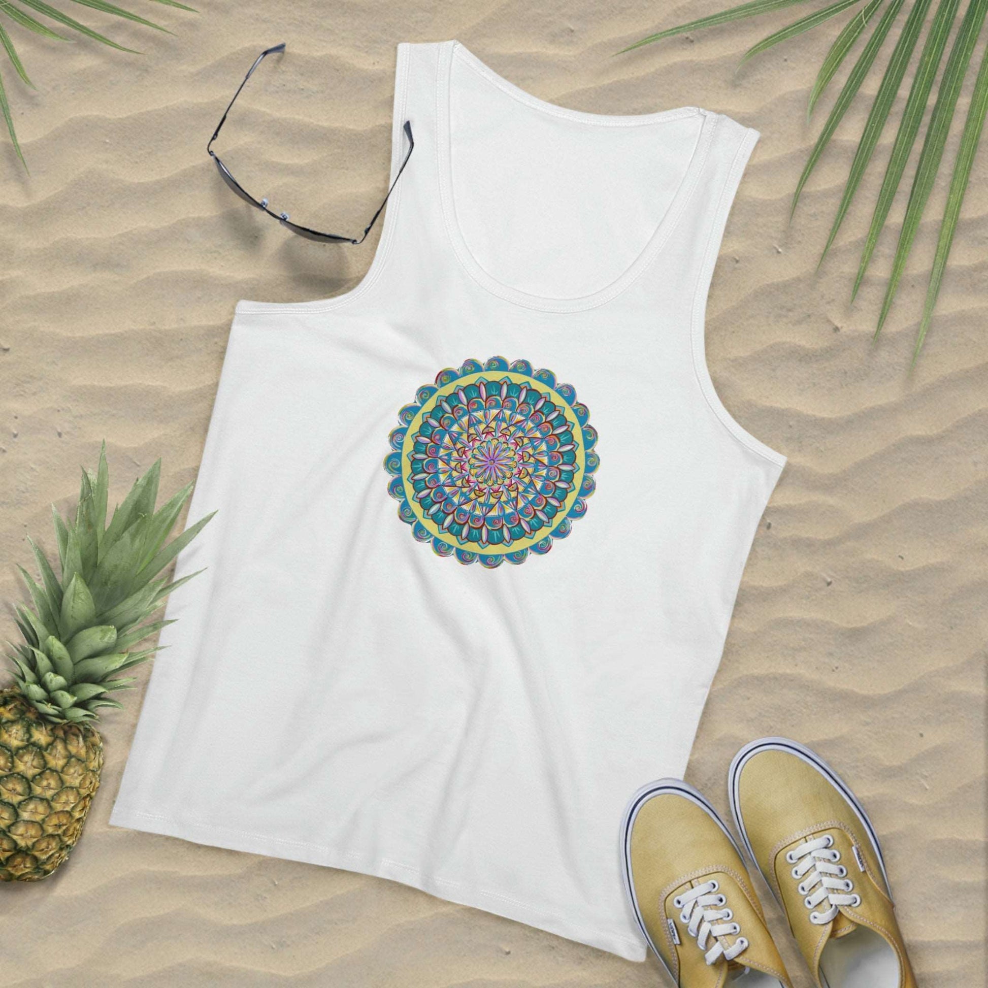 "Almandalayana" Lords Organic Tank Top - Blue Flame Array Tank Top