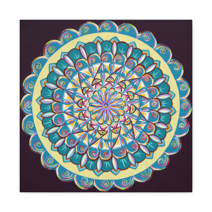 "Almandalayana" Canvas Gallery Wraps - Blue Flame Array 20″ x 20″ / Premium Gallery Wraps (1.25″) Canvas