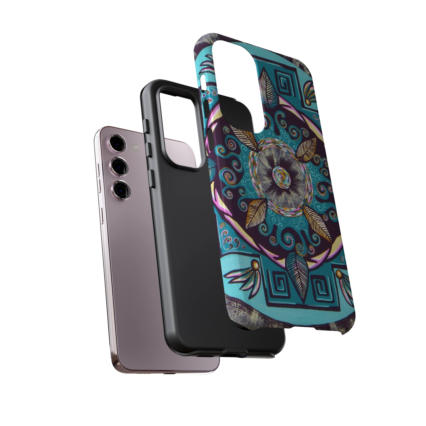 "Hojachakana" Art Phone Armor - Blue Flame Array Phone Case