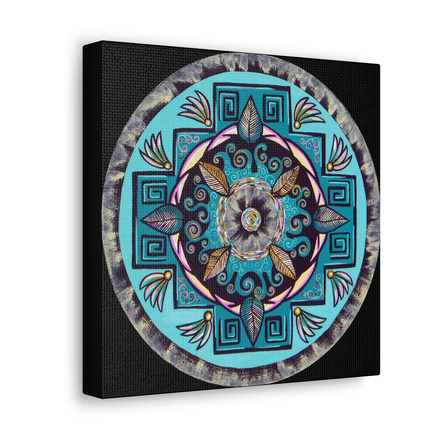 "Hojachakana" Canvas Gallery Wraps - Blue Flame Array Canvas