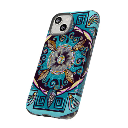 "Hojachakana" Art Phone Armor - Blue Flame Array Phone Case