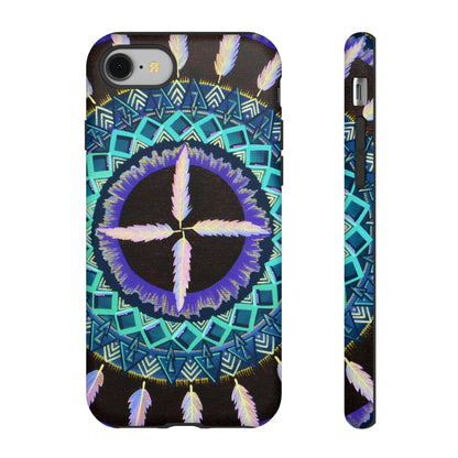 "Cuatro Vientos" Art Phone Armor - Blue Flame Array iPhone 8 / Matte Phone Case