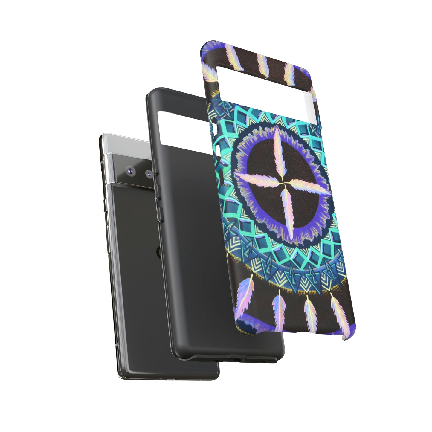 "Cuatro Vientos" Art Phone Armor - Blue Flame Array Phone Case