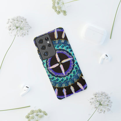 "Cuatro Vientos" Art Phone Armor - Blue Flame Array Phone Case