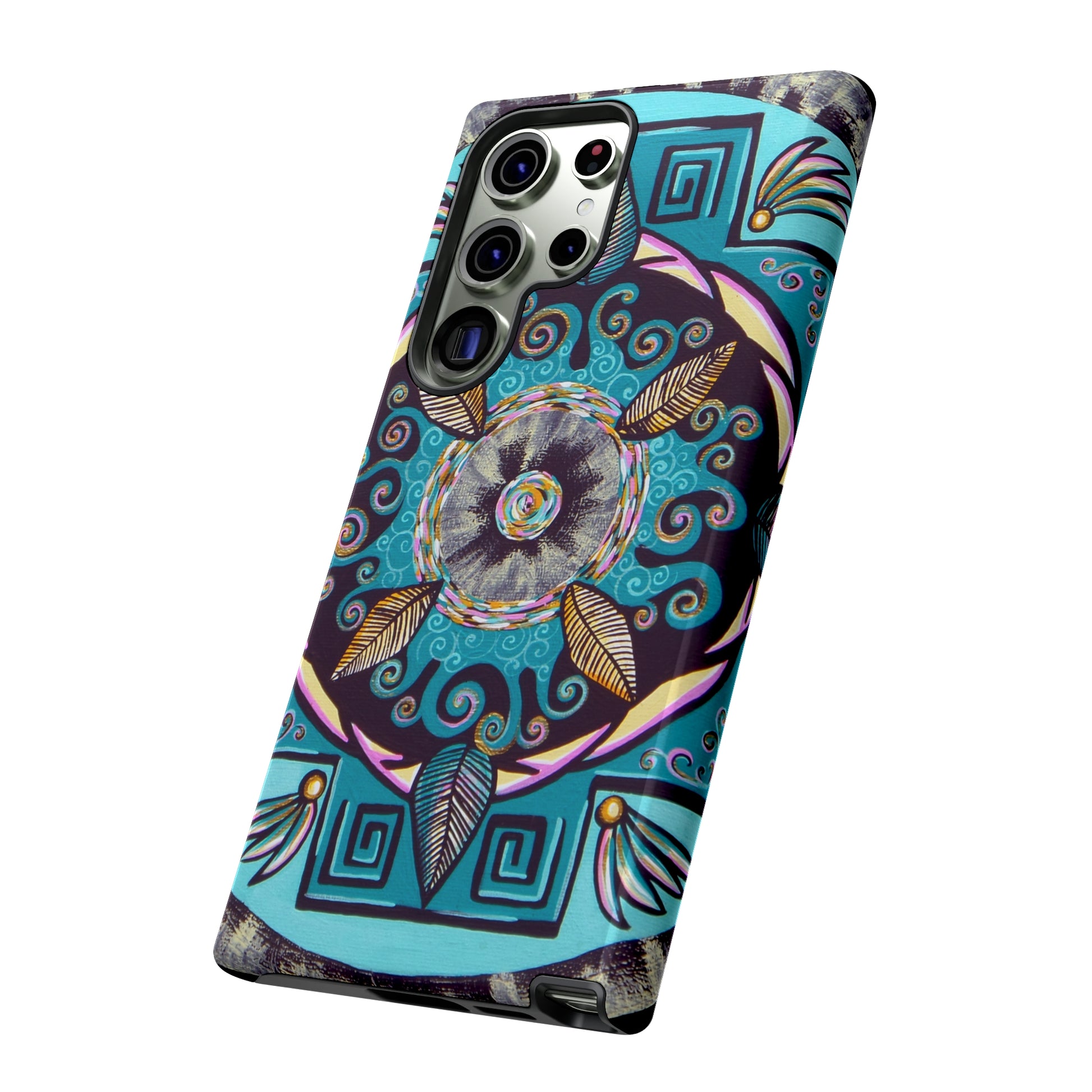 "Hojachakana" Art Phone Armor - Blue Flame Array Phone Case