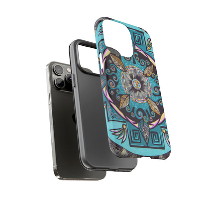 "Hojachakana" Art Phone Armor - Blue Flame Array Phone Case