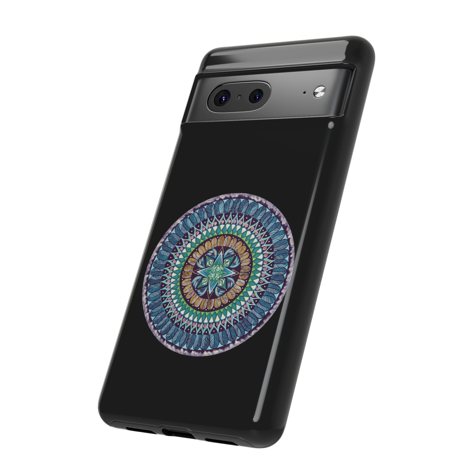 "AquilazurA Kryst'dala" Art Phone Armor - Blue Flame Array Phone Case