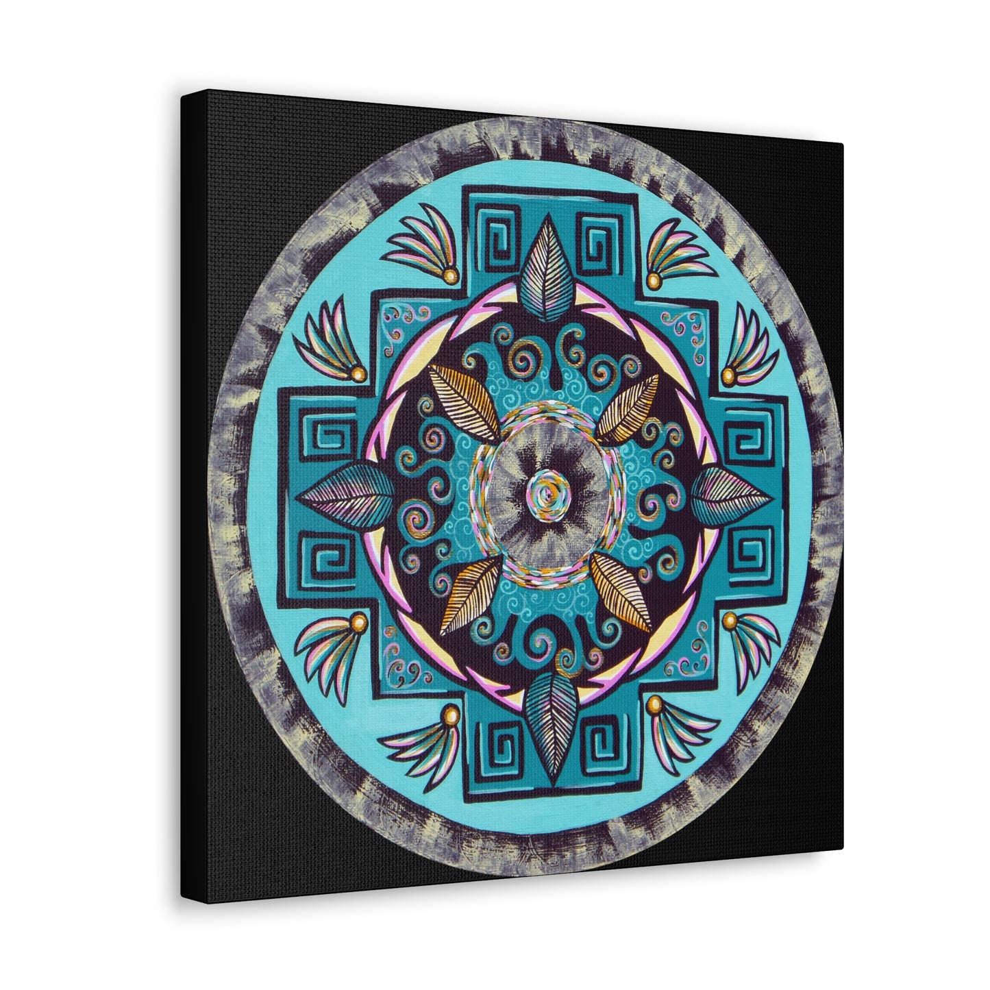 "Hojachakana" Canvas Gallery Wraps - Blue Flame Array Canvas