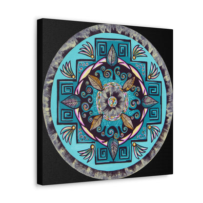 "Hojachakana" Canvas Gallery Wraps - Blue Flame Array Canvas