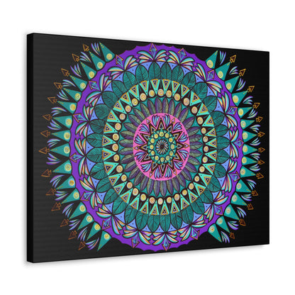 "Mandaladiosa" Canvas Gallery Wraps - Blue Flame Array Canvas