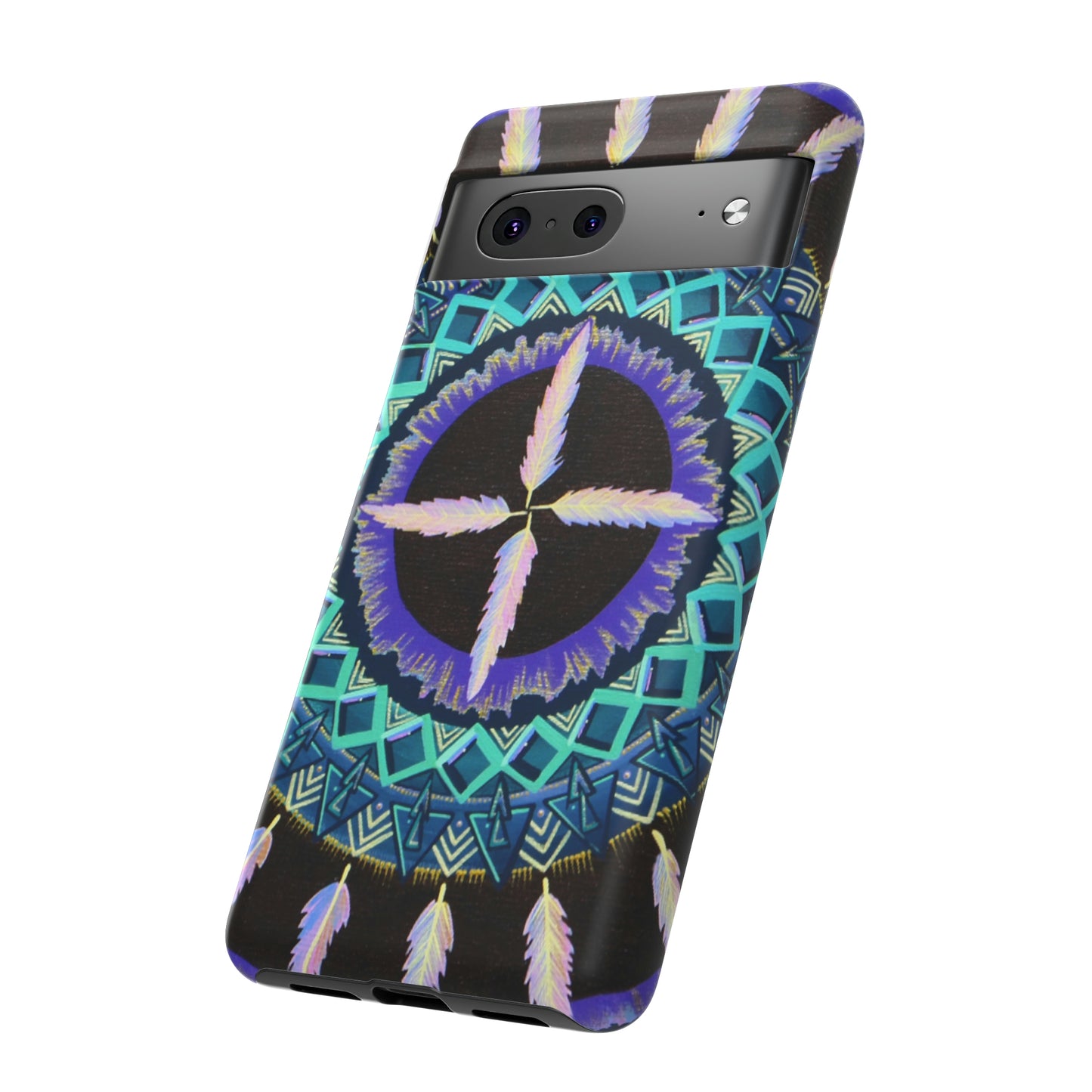 "Cuatro Vientos" Art Phone Armor - Blue Flame Array Phone Case