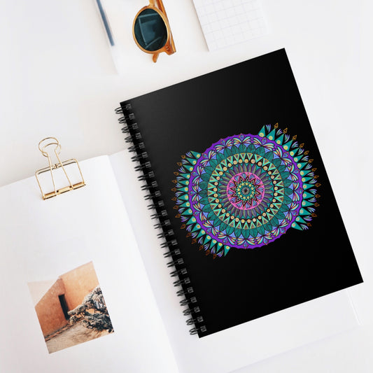 "Mandaladiosa" Spiral Notebook