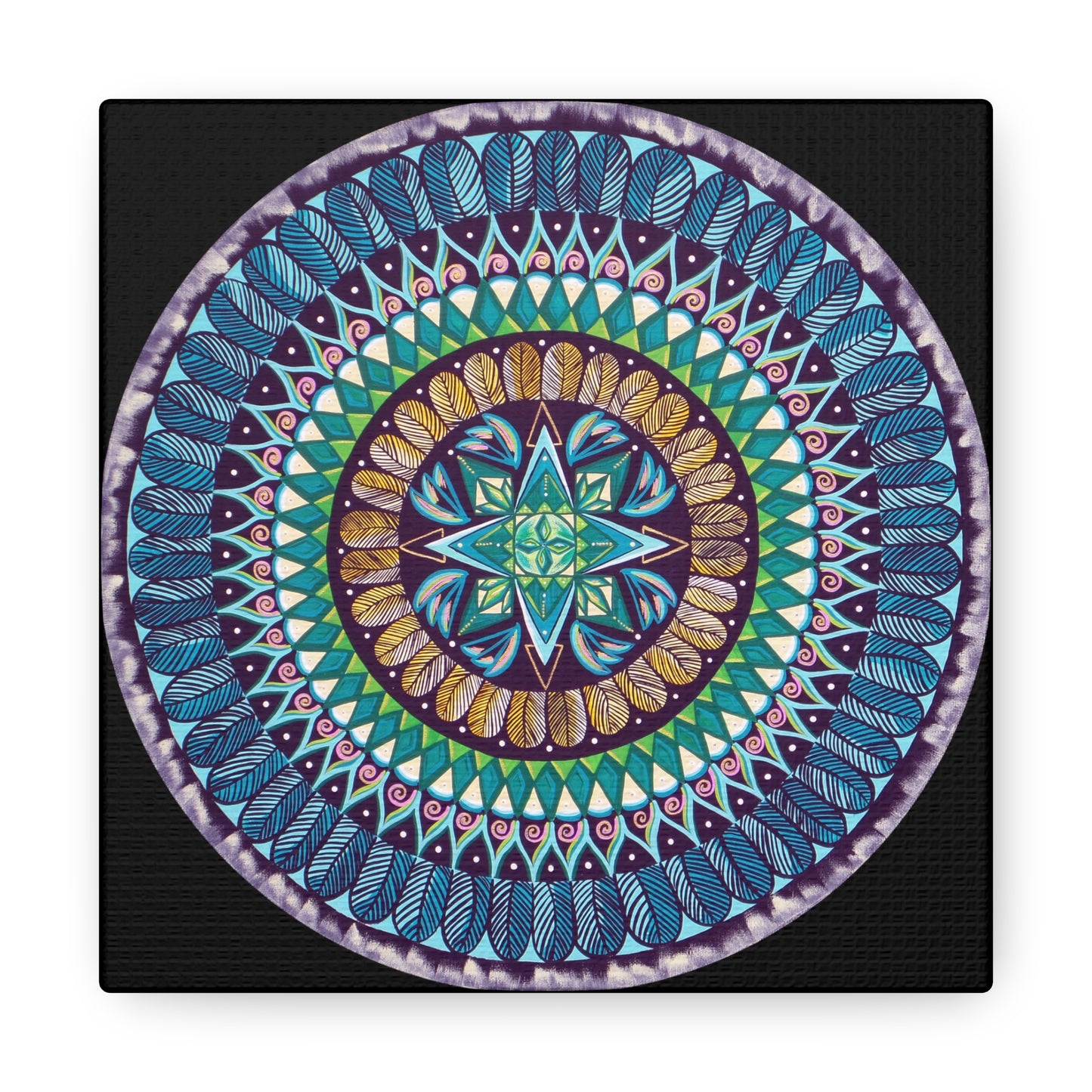 "AquilazurA Kryst'dala" Canvas Gallery Wraps - Blue Flame Array 6″ x 6″ / Premium Gallery Wraps (1.25″) Canvas