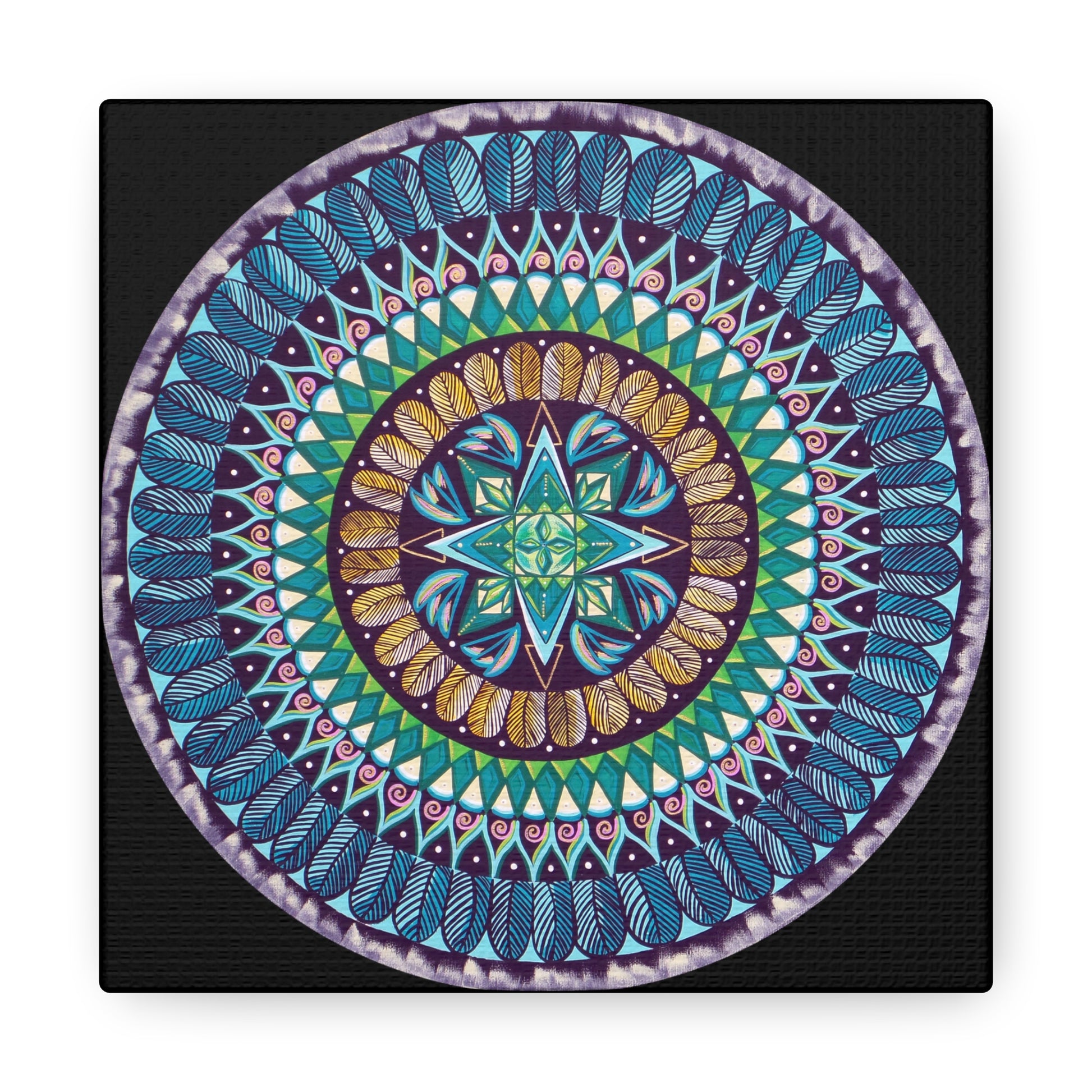 "AquilazurA Kryst'dala" Canvas Gallery Wraps - Blue Flame Array 6″ x 6″ / Premium Gallery Wraps (1.25″) Canvas