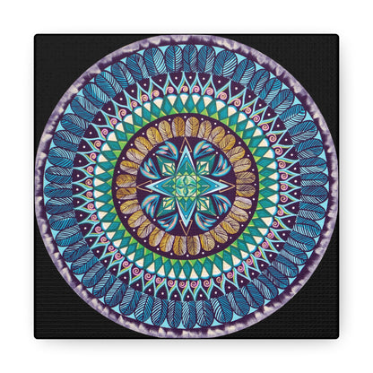 "AquilazurA Kryst'dala" Canvas Gallery Wraps - Blue Flame Array 6″ x 6″ / Premium Gallery Wraps (1.25″) Canvas