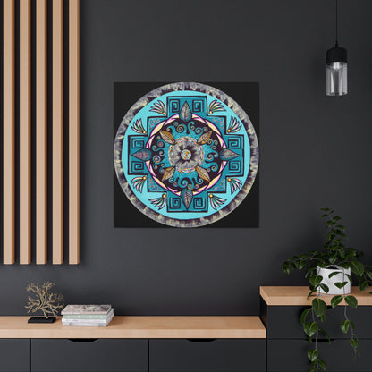 "Hojachakana" Canvas Gallery Wraps - Blue Flame Array Canvas