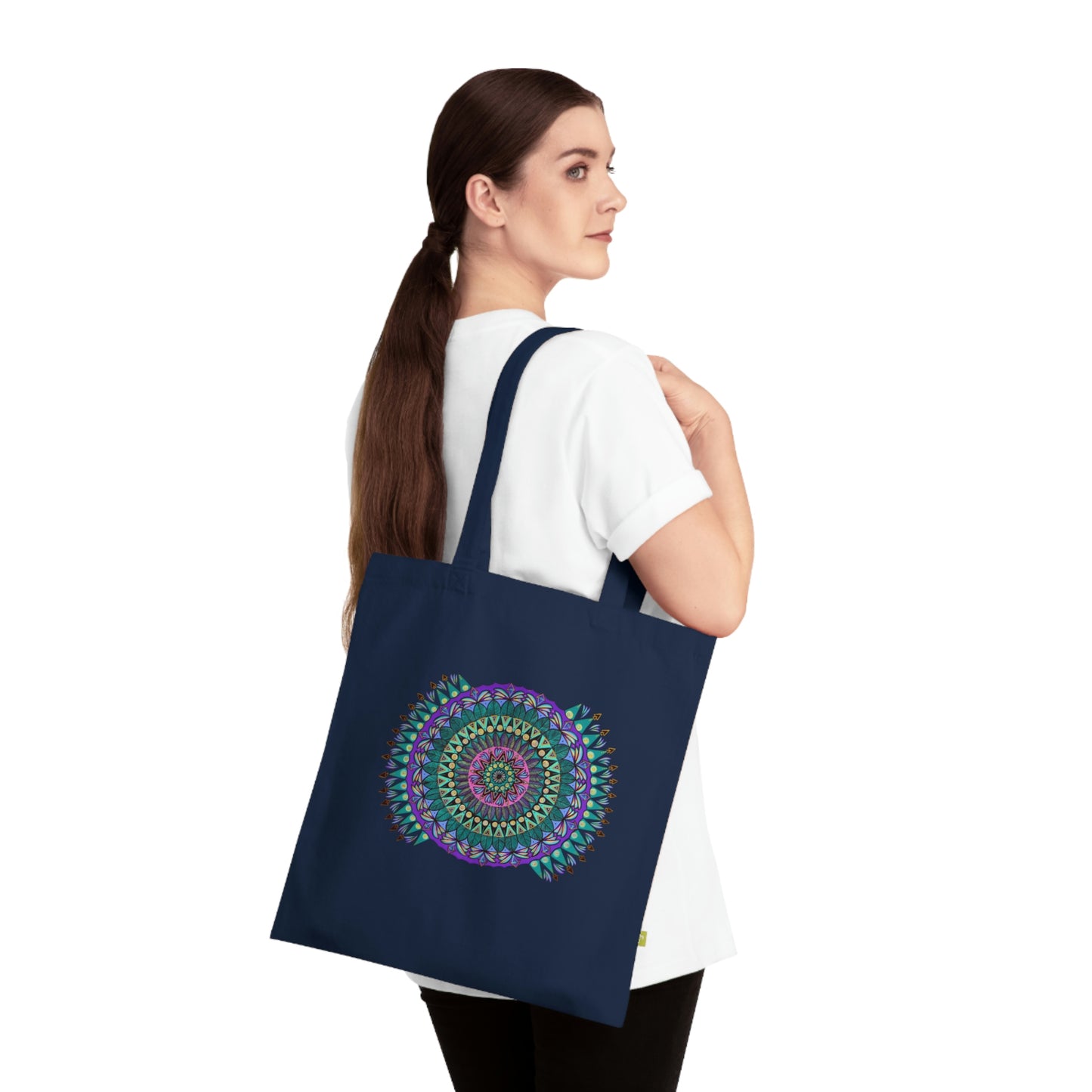 "Mandaladiosa" Organic Cotton Tote Bag