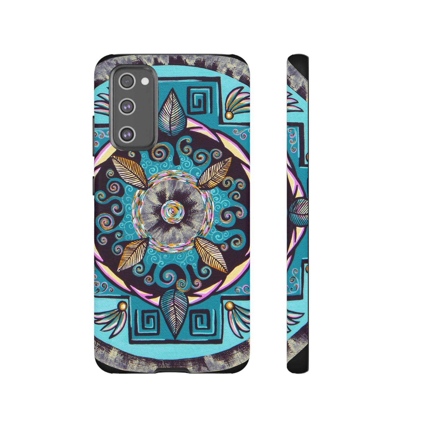 "Hojachakana" Art Phone Armor - Blue Flame Array Samsung Galaxy S20 FE / Matte Phone Case