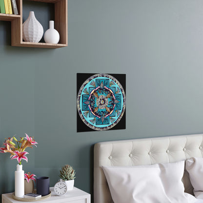 "Hojachakana" Fine Art Posters - Blue Flame Array Poster