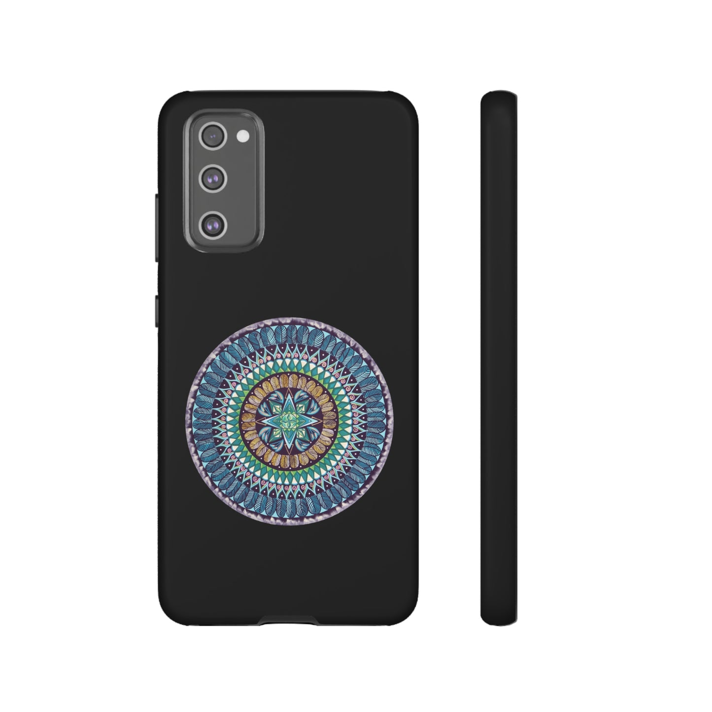 "AquilazurA Kryst'dala" Art Phone Armor - Blue Flame Array Samsung Galaxy S20 FE / Matte Phone Case