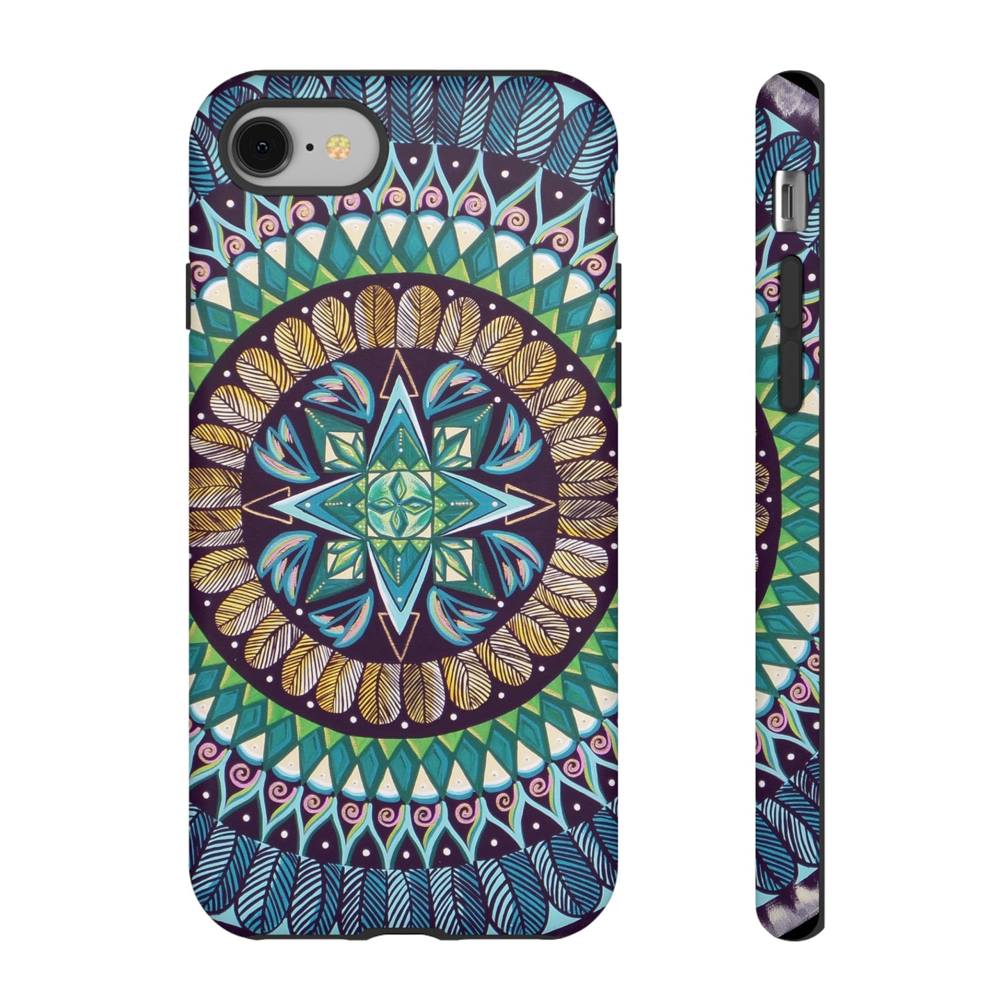 "AquilazurA Kryst'dala" Art Phone Armor - Blue Flame Array iPhone 8 / Matte Phone Case