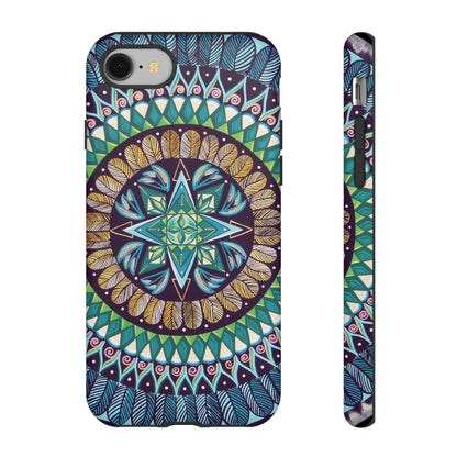 "AquilazurA Kryst'dala" Art Phone Armor - Blue Flame Array iPhone 8 / Matte Phone Case