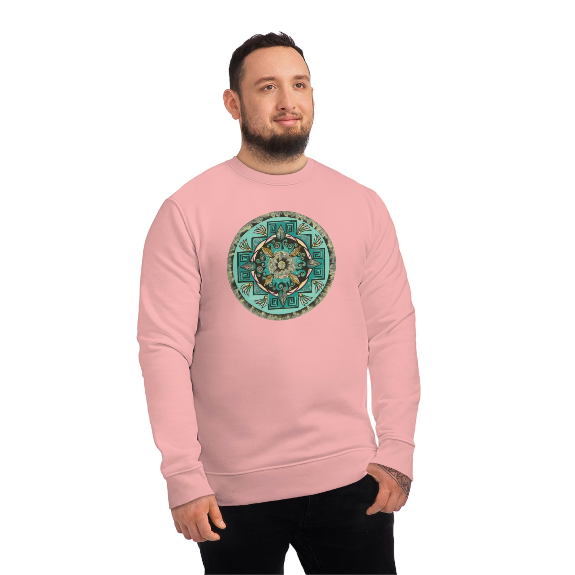 "Hojachakana" Lords & Ladies Organic Sweatshirt - Blue Flame Array Sweatshirt