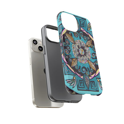 "Hojachakana" Art Phone Armor - Blue Flame Array Phone Case