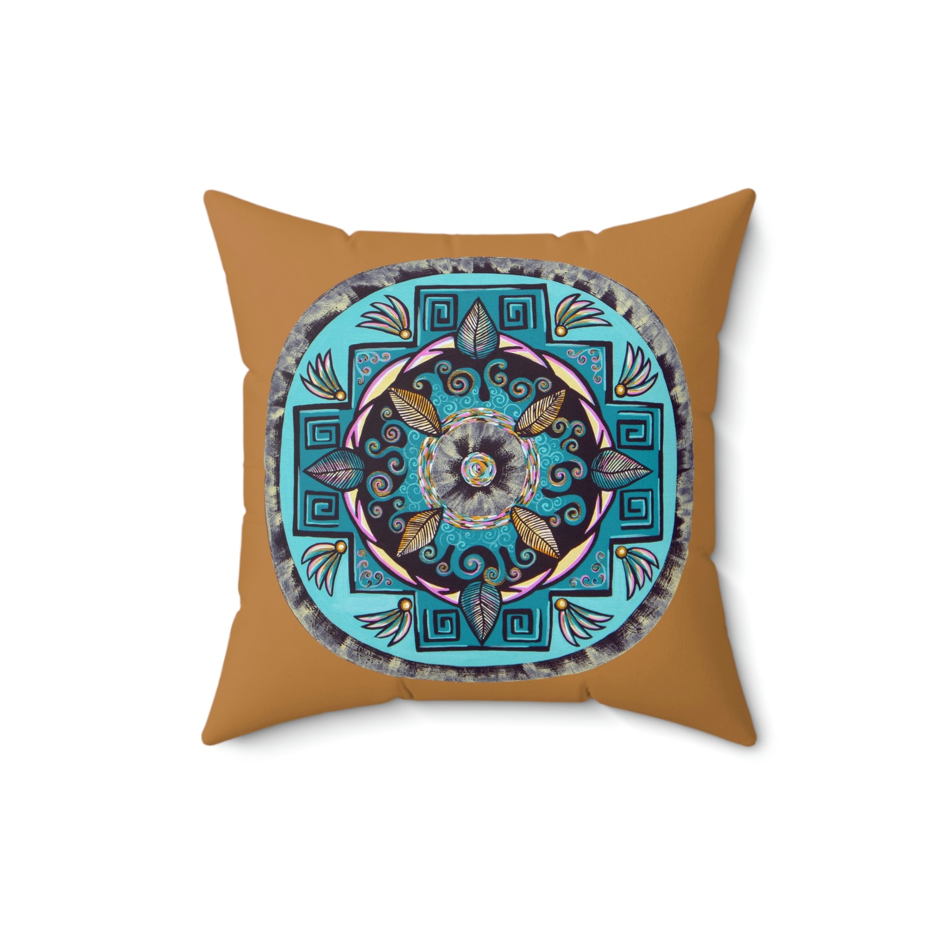 "Hojachakana" Dreamcatcher Pillow - Blue Flame Array Home Decor