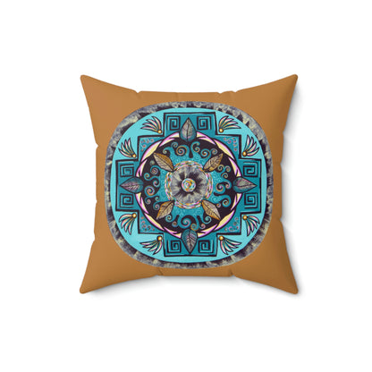 "Hojachakana" Dreamcatcher Pillow - Blue Flame Array Home Decor