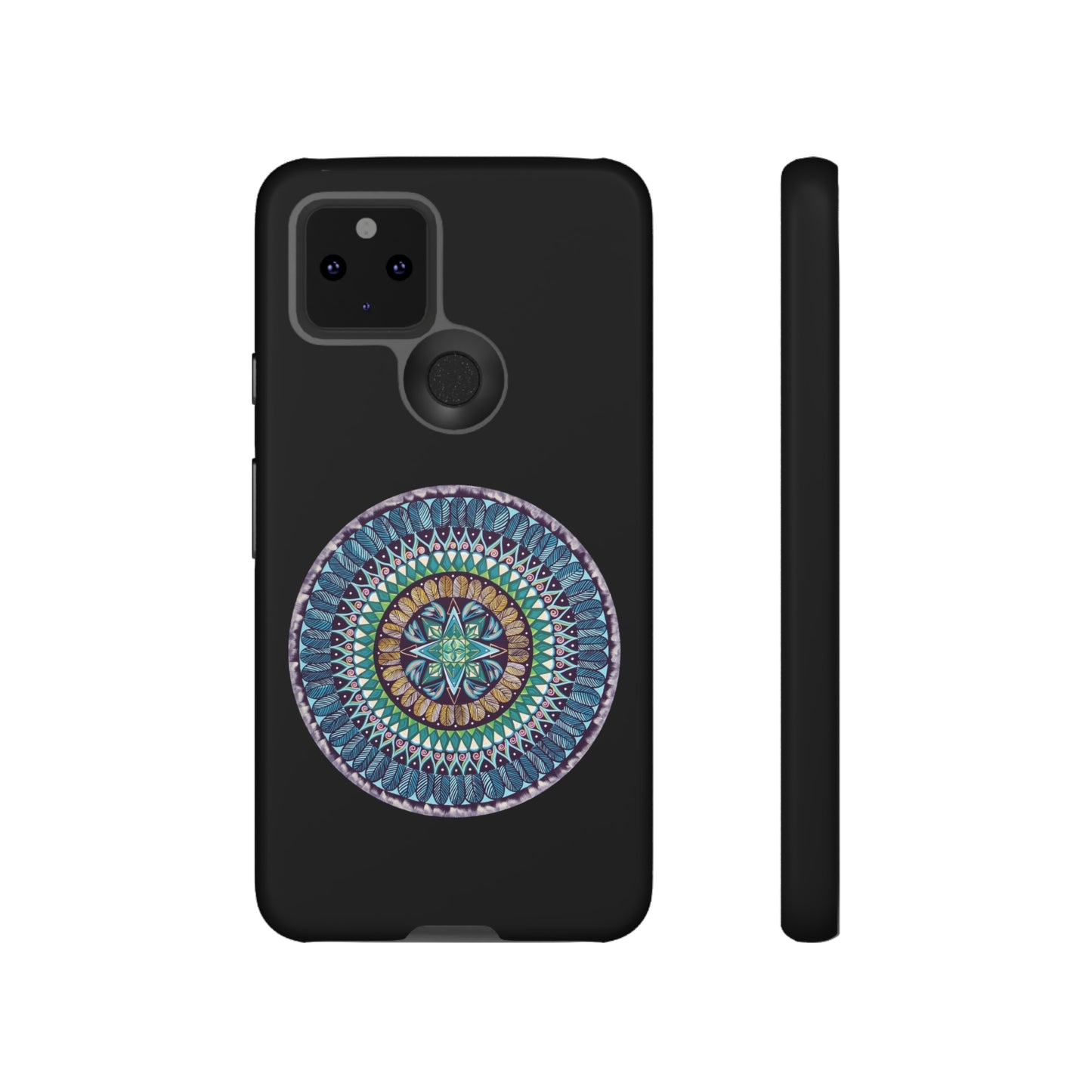 "AquilazurA Kryst'dala" Art Phone Armor - Blue Flame Array Google Pixel 5 5G / Matte Phone Case