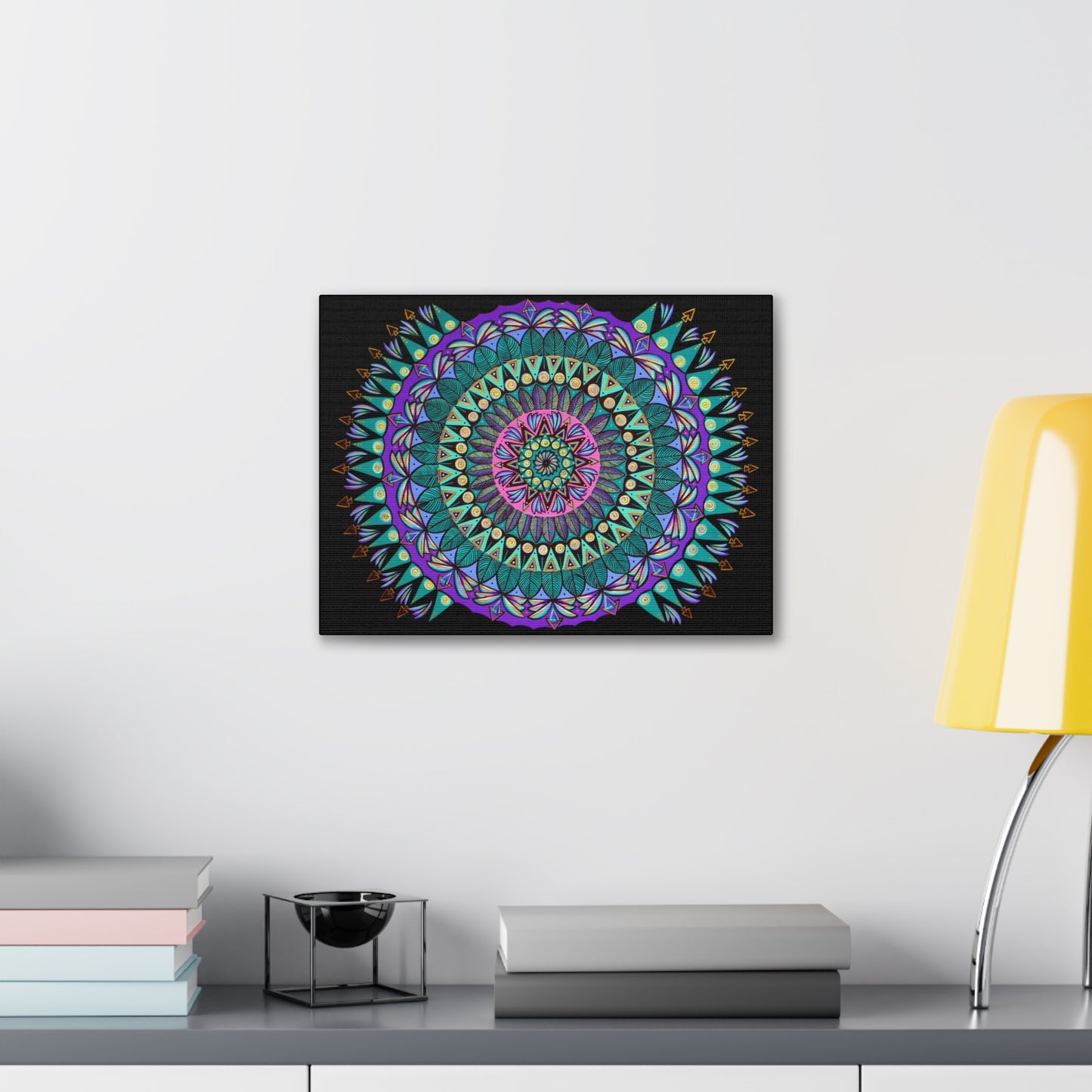 "Mandaladiosa" Canvas Gallery Wraps - Blue Flame Array Canvas