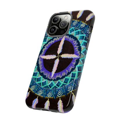 "Cuatro Vientos" Art Phone Armor - Blue Flame Array Phone Case